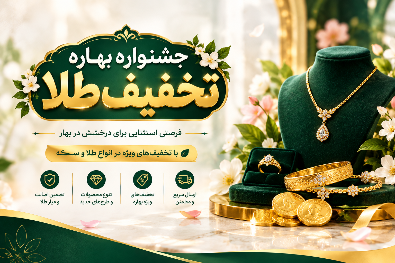 تخفیف ویژه محصولات طلا